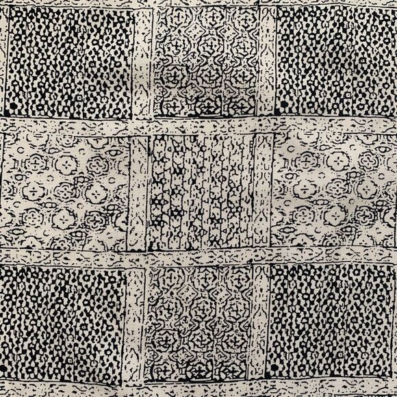 Equipment HQ Design Intl Black White Abstract Patchwork Shirt Short Sleeve - Picture 11 of 12